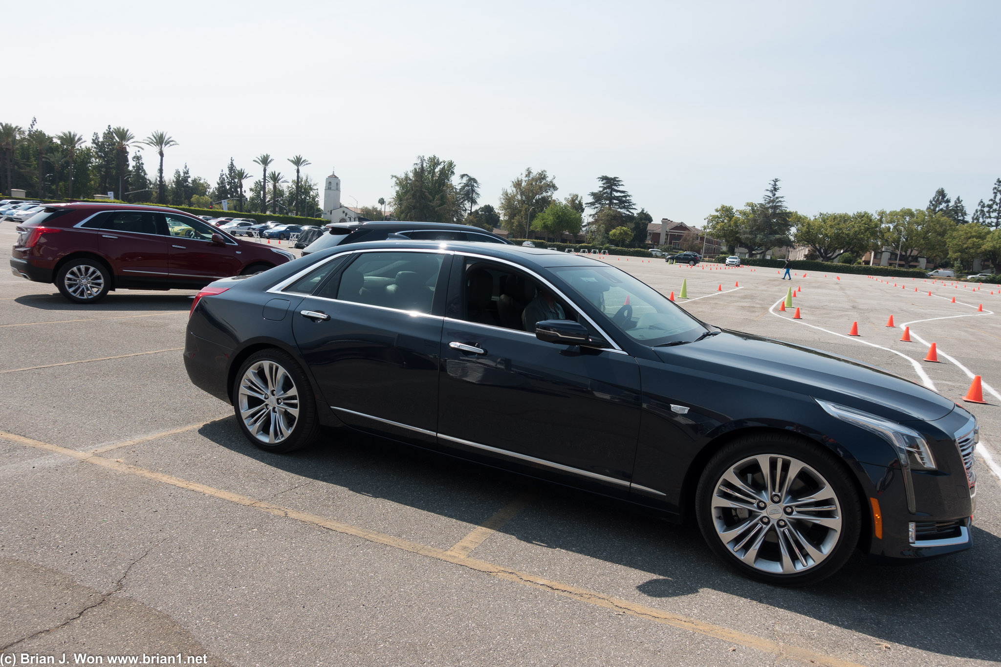 Active Safety course, showing off the rear wheel steering on the CT6.