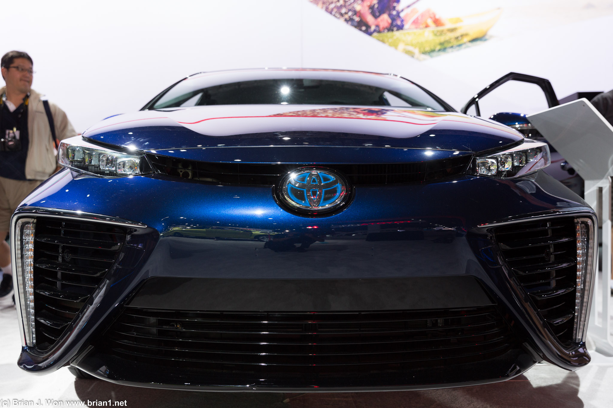 Toyota Mirai fuel cell vehicle.
