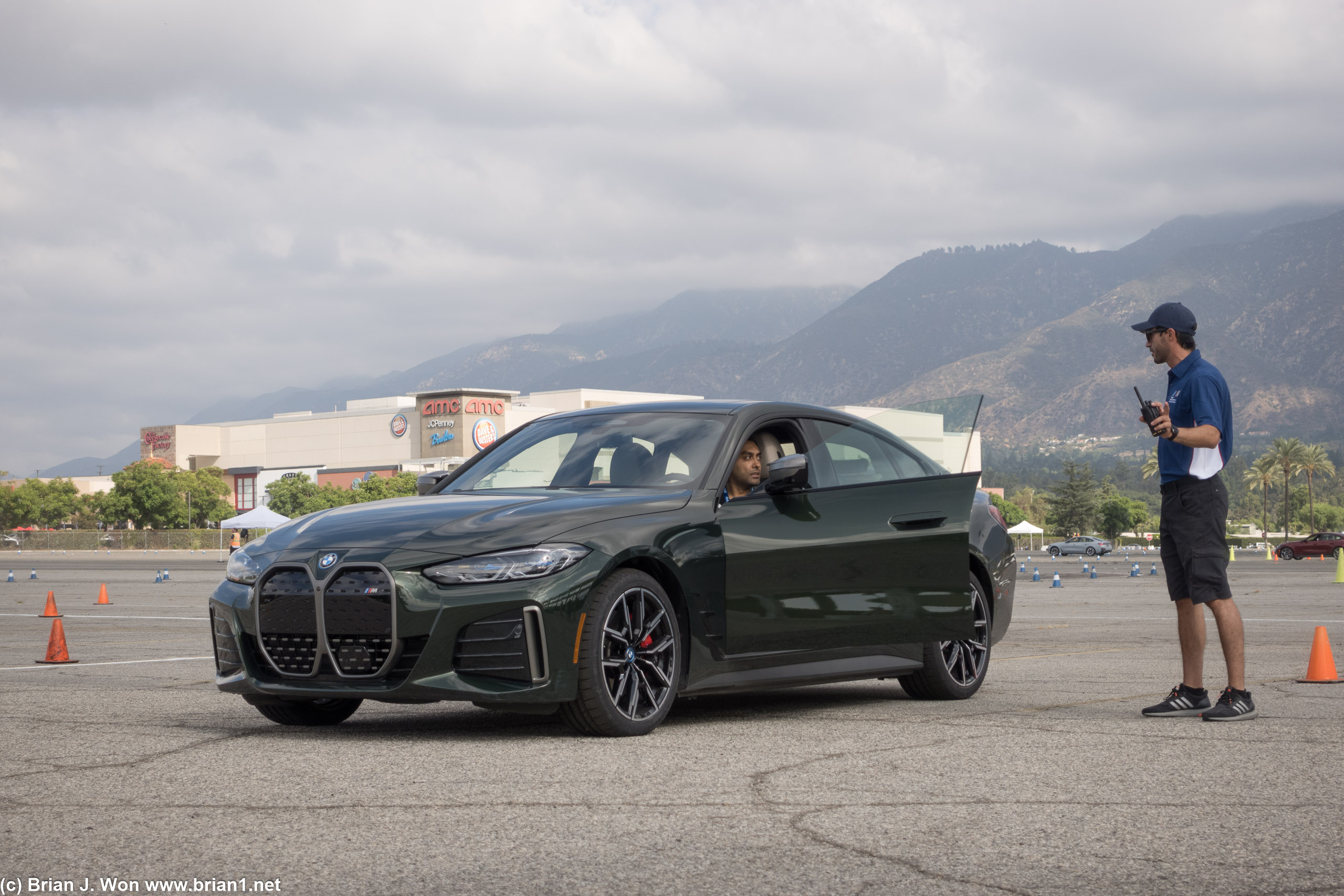 BMW i4 M50 on all-season tires.