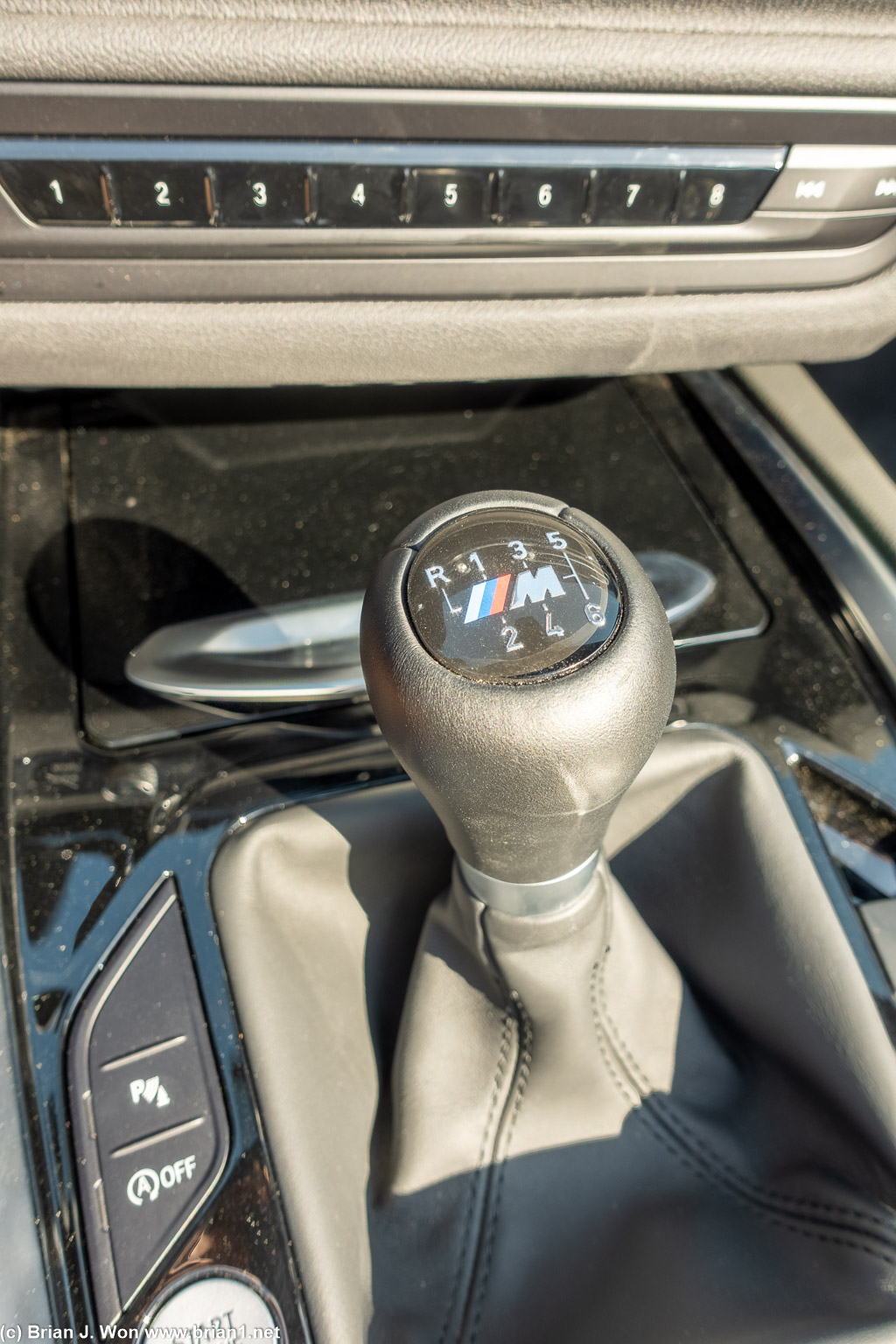 Yay for manuals. Sadly this car was static display only.
