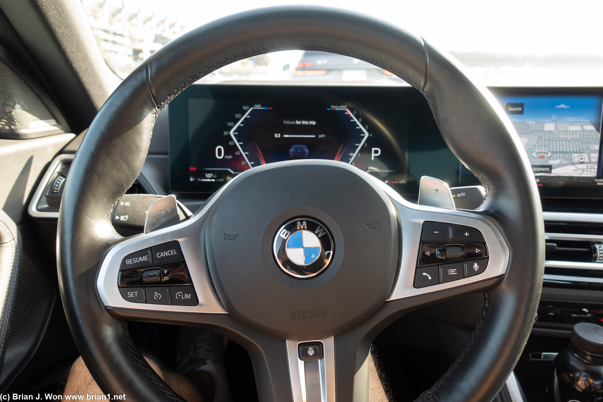 Now inside the M240i.