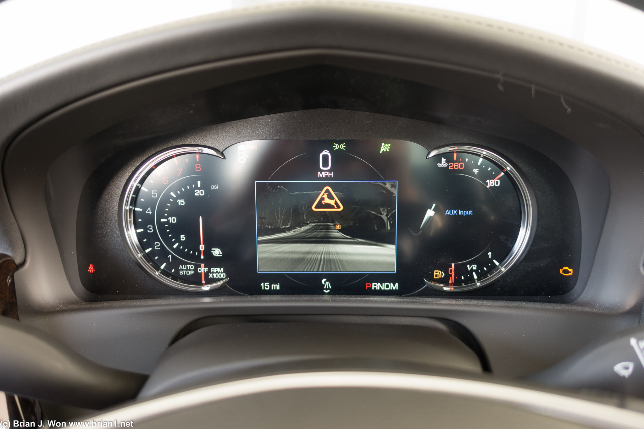 Full LCD gauges.