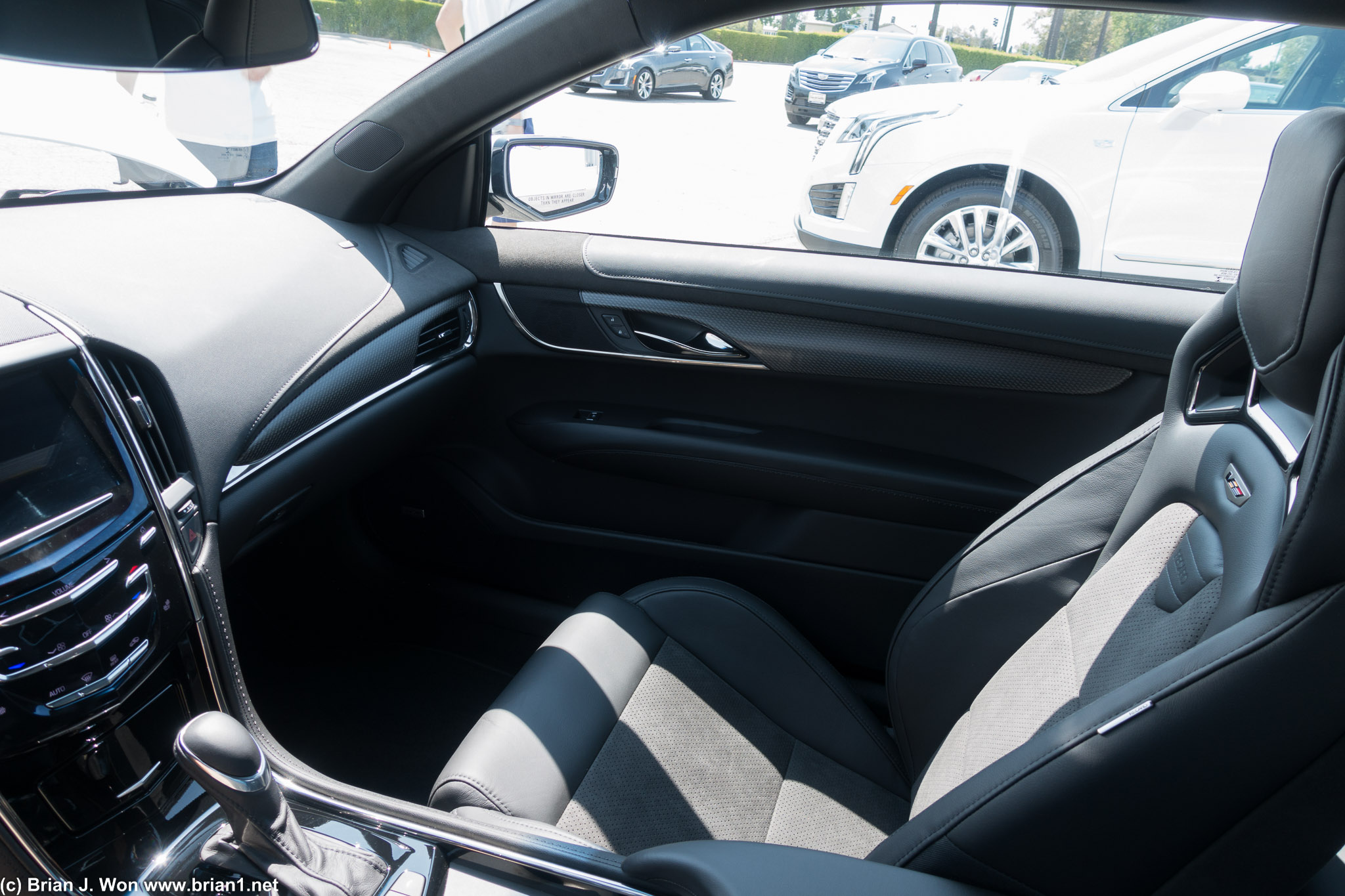 Not cramped, but definitely not a big interior.