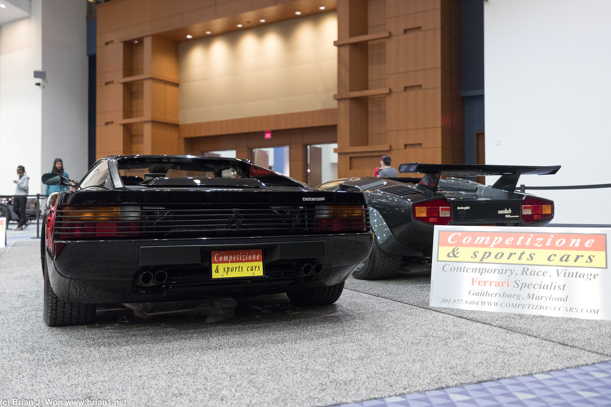 Ferrari F40 and Lamborghini Countach.