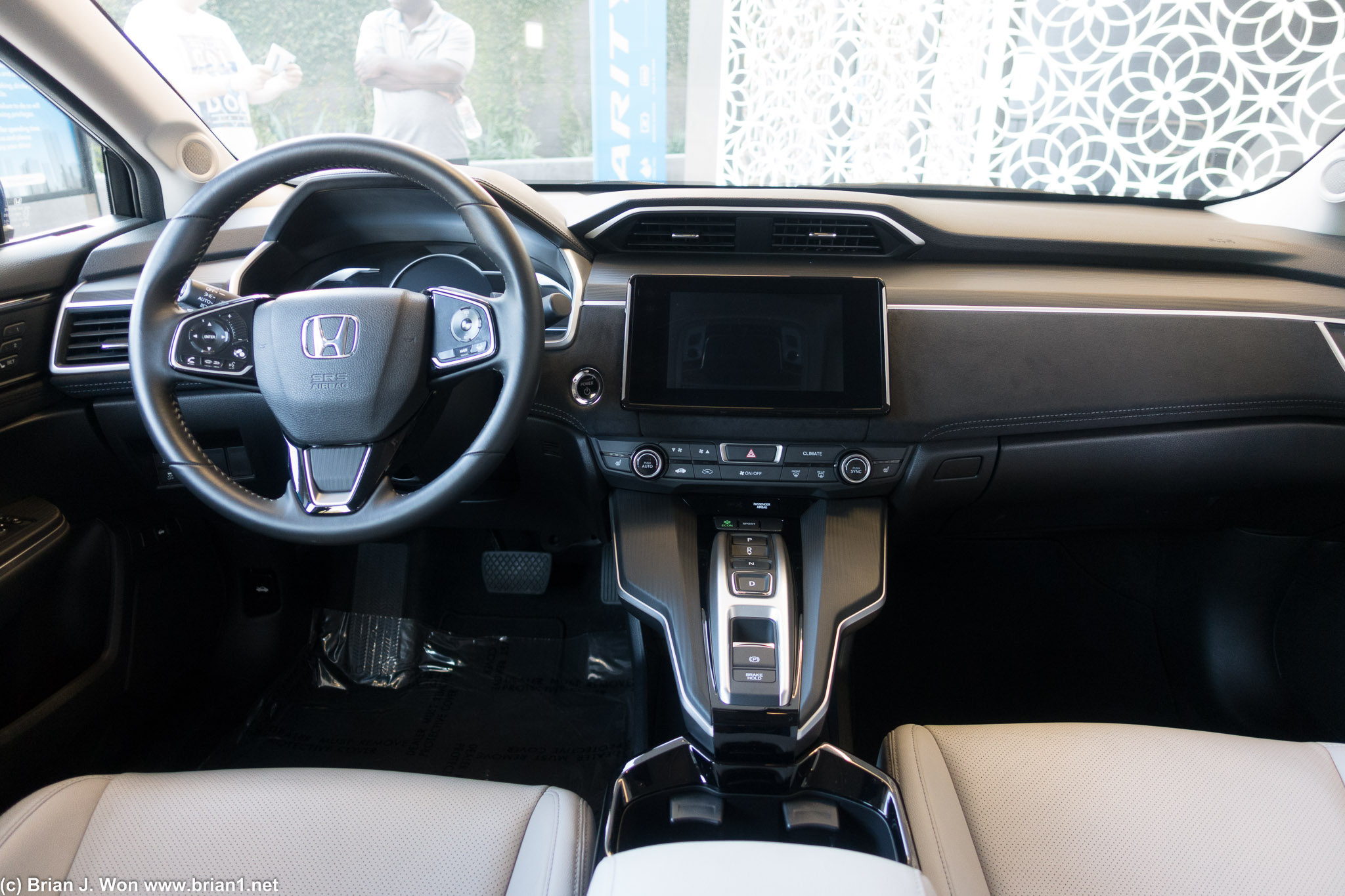 Interior is... plain.