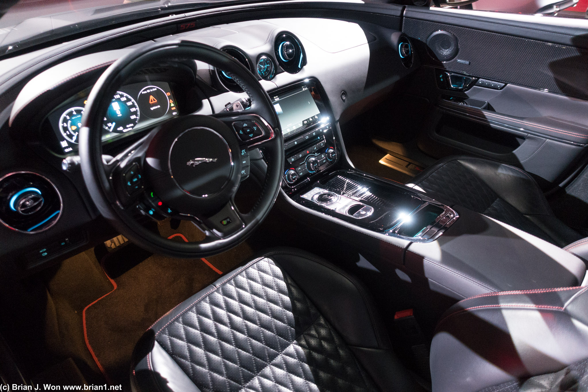 Interior in the XJ is very nice.