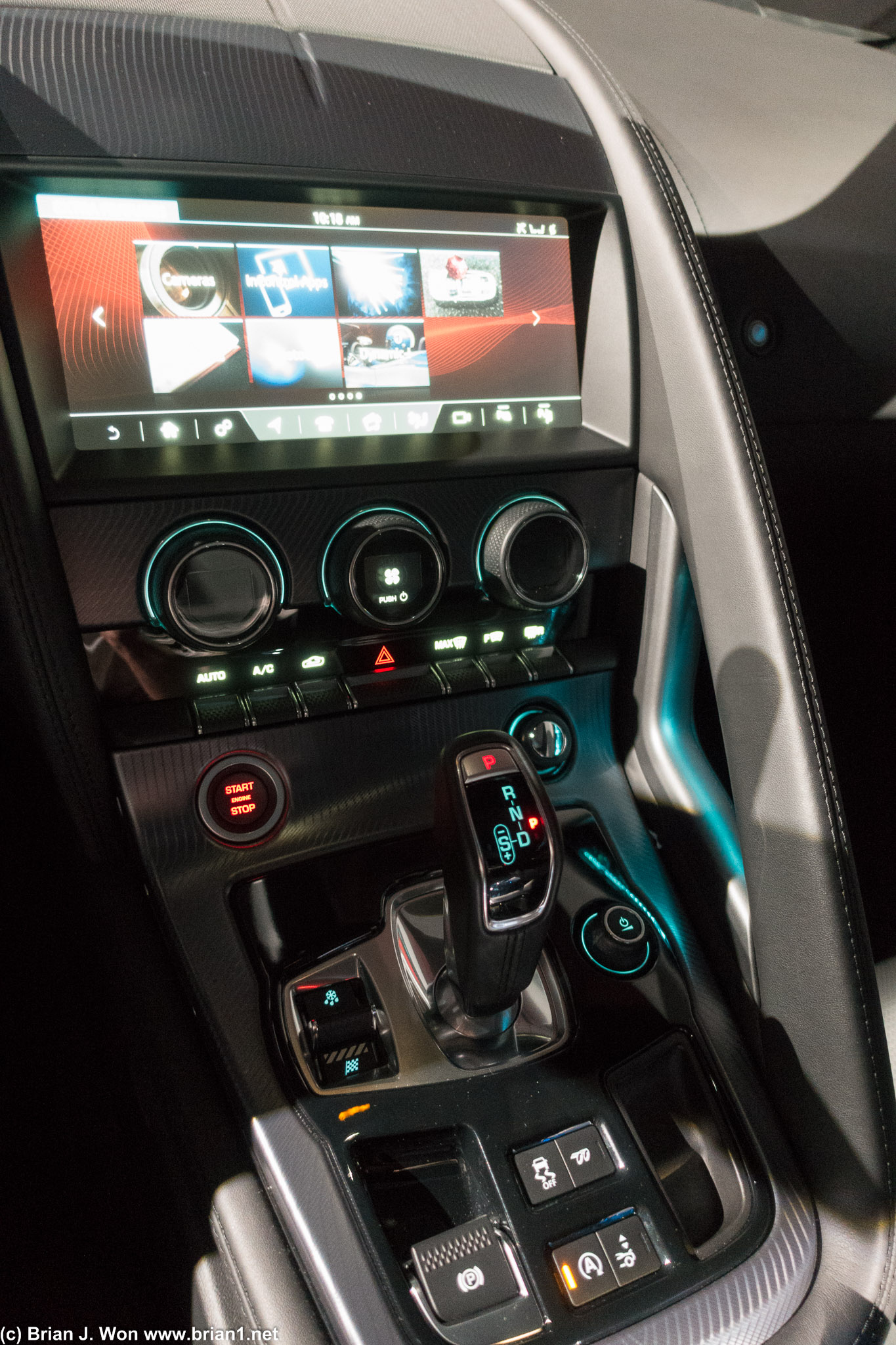 Center console is not elegant at all.