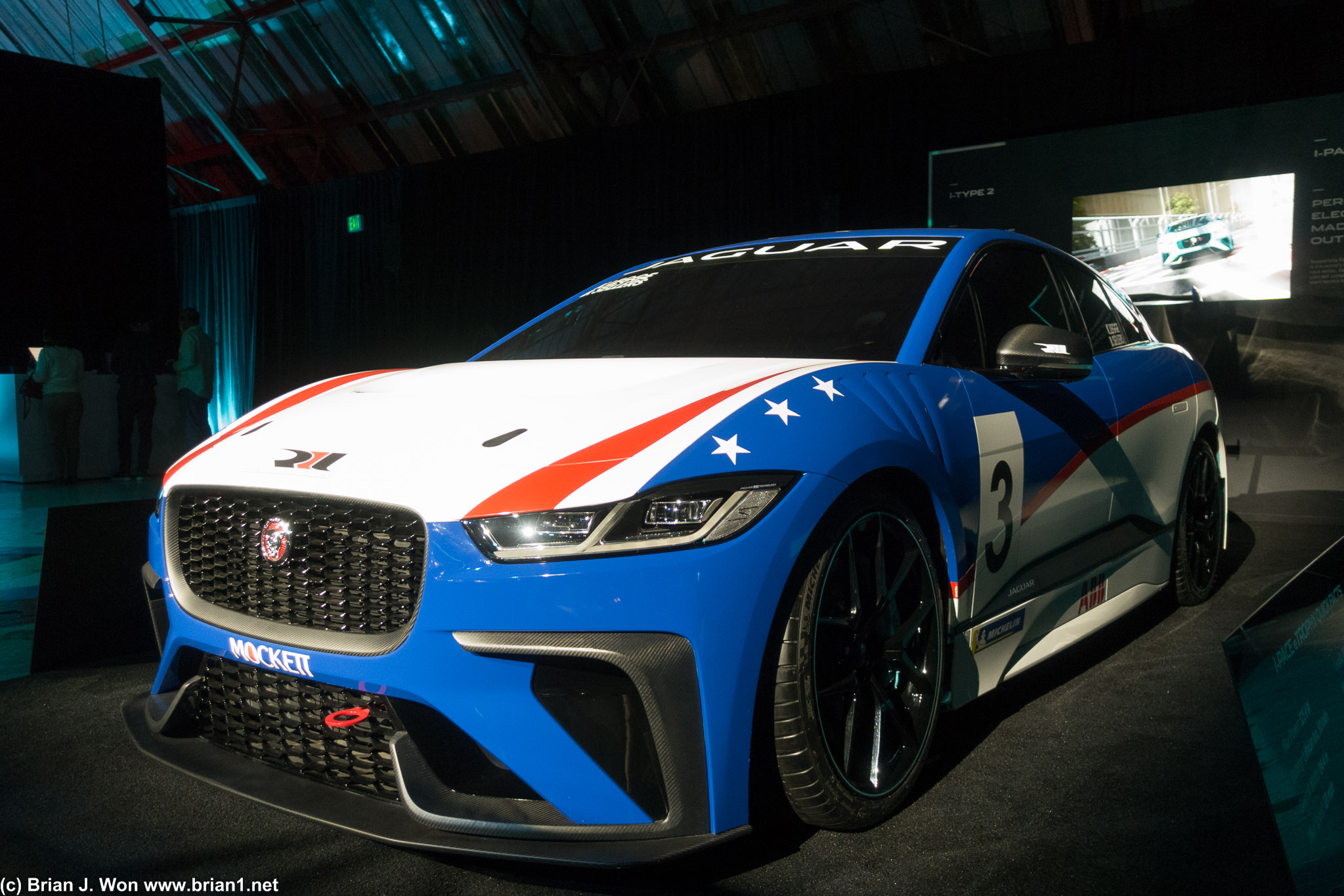 Jaguar I-Pace i.TYPE 2 race car.