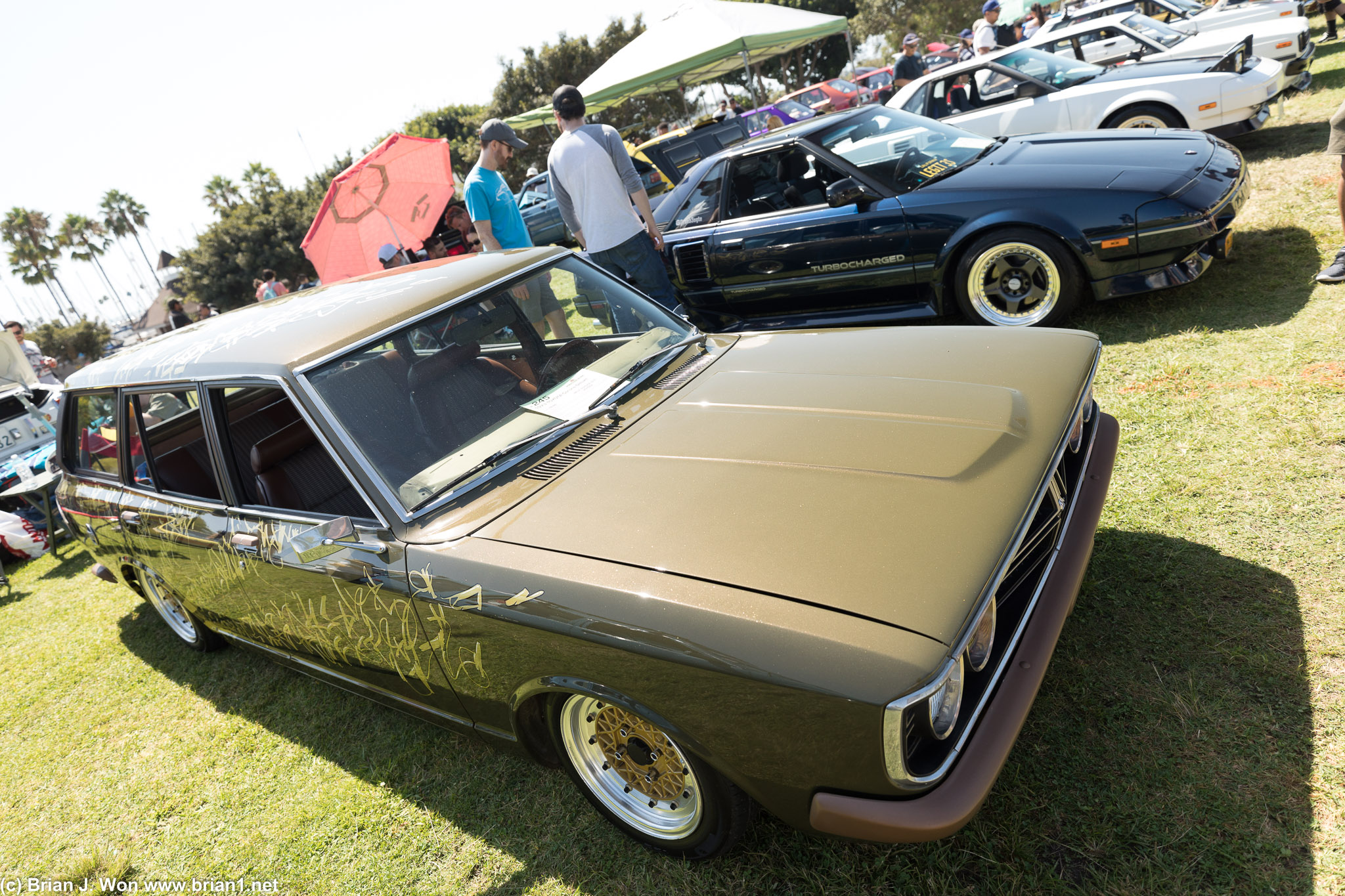 1973 Toyota Corona Deluxe. 1989 Toyota MR2 in the background.