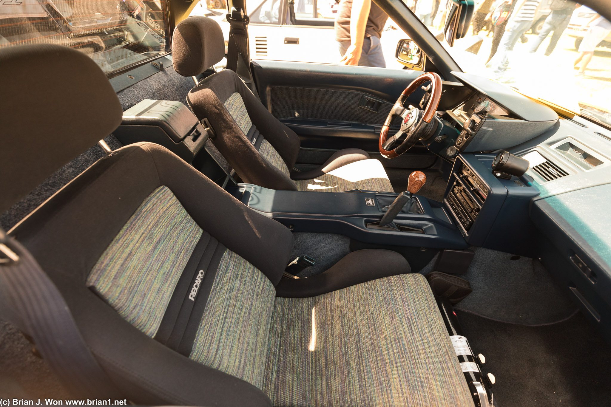 Pristine interior in this 1989 Toyota MR2.