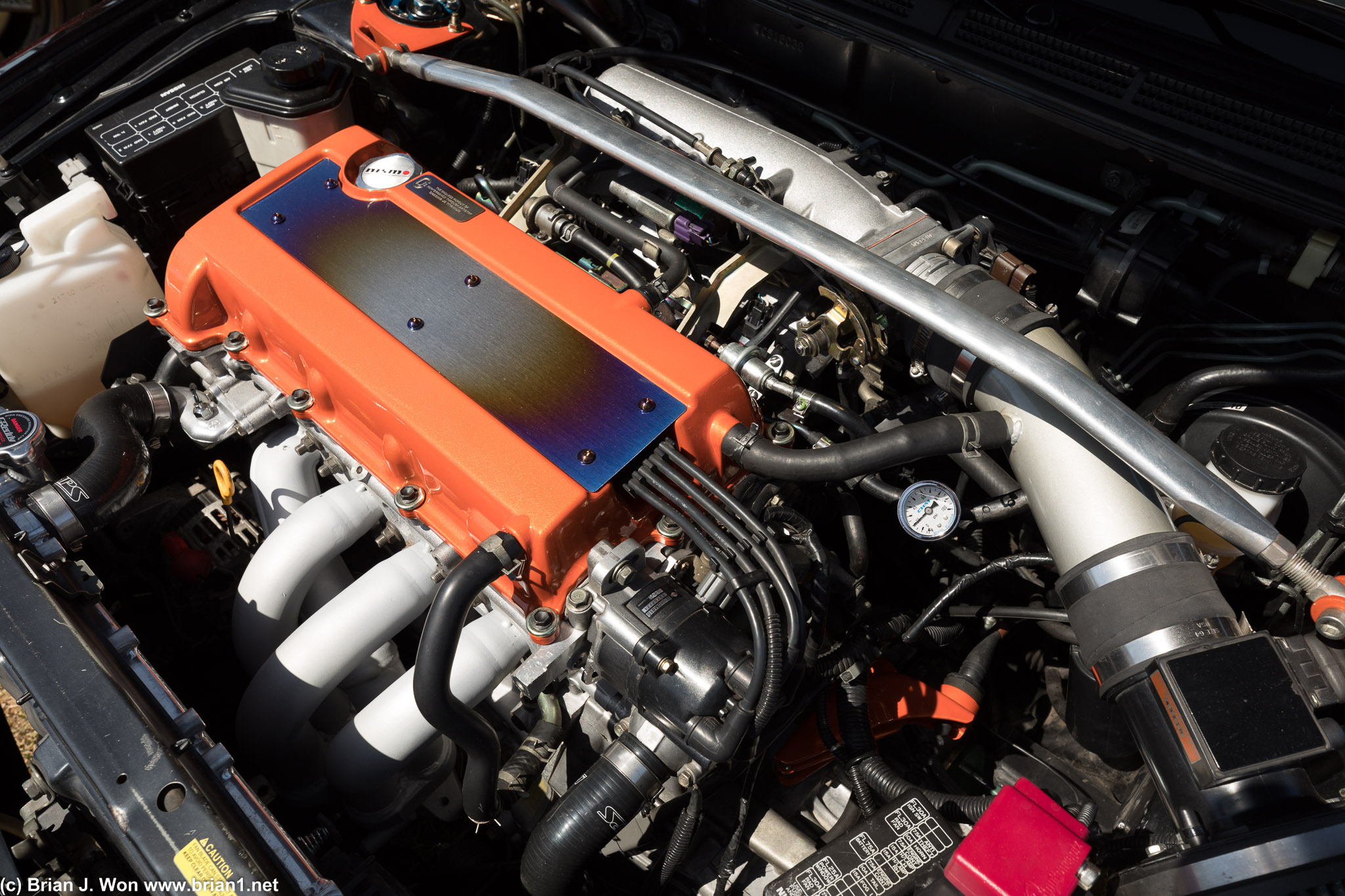 SR20VE with OEM 20V header, 3" downpipe.