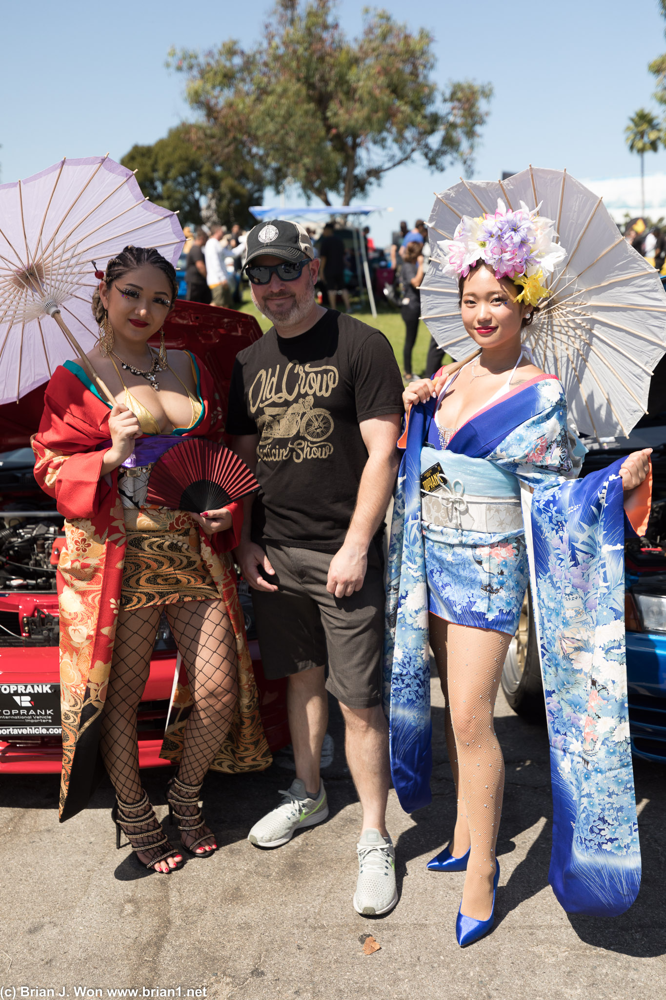 Justin found the only models in the whole show.
