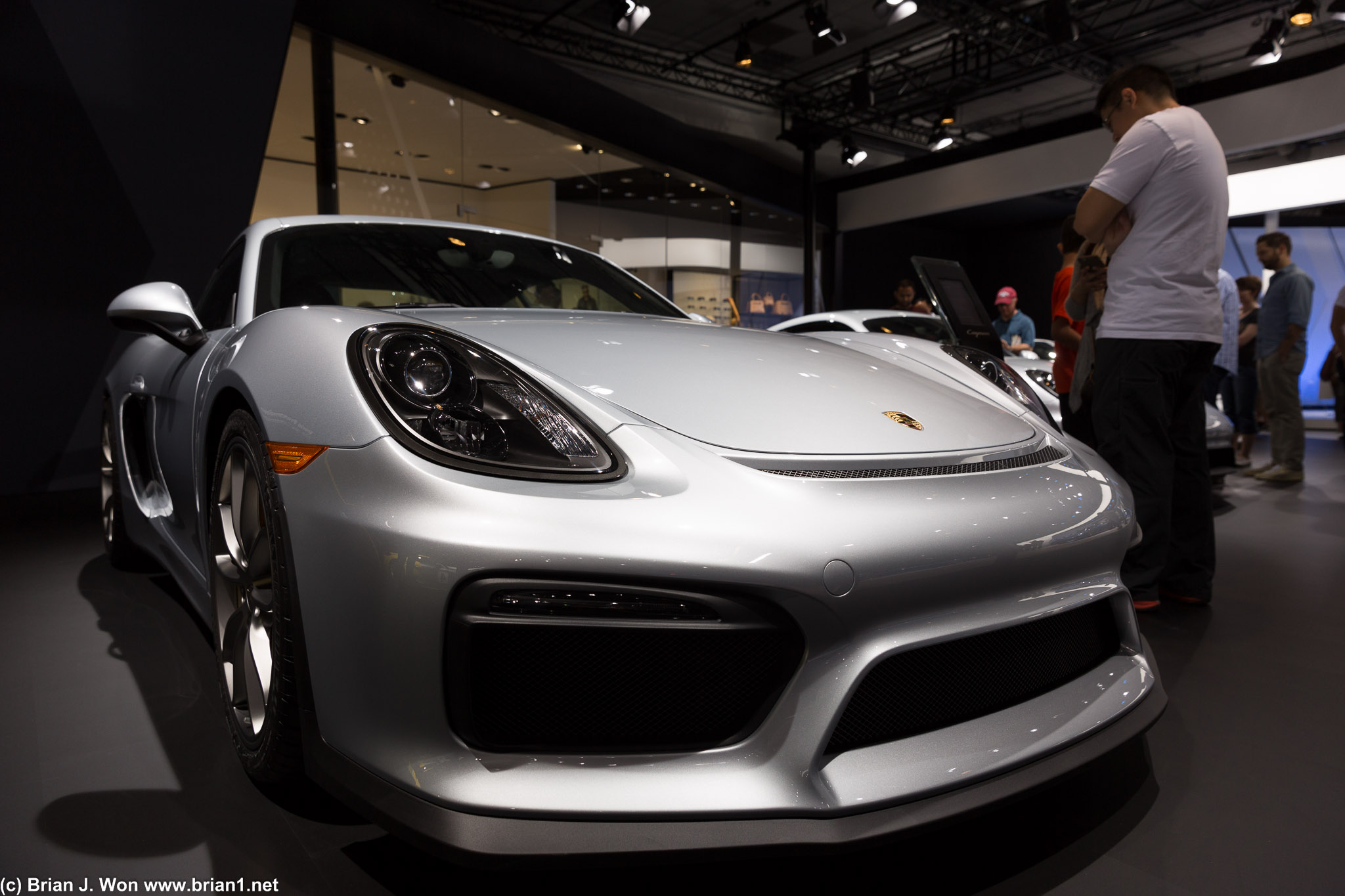 Porsche Cayman GT4 in street configuration.