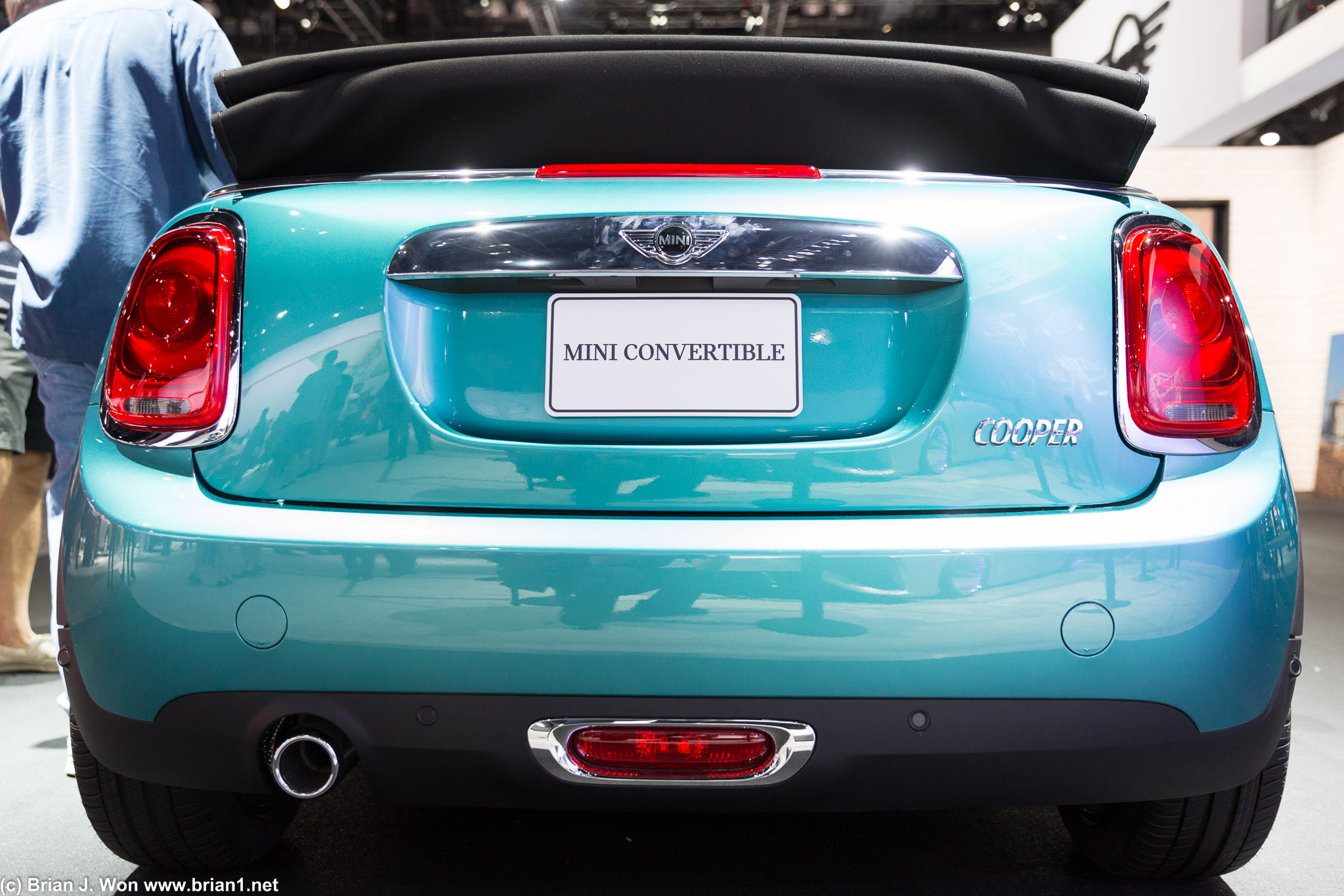 Mini Cooper convertible.