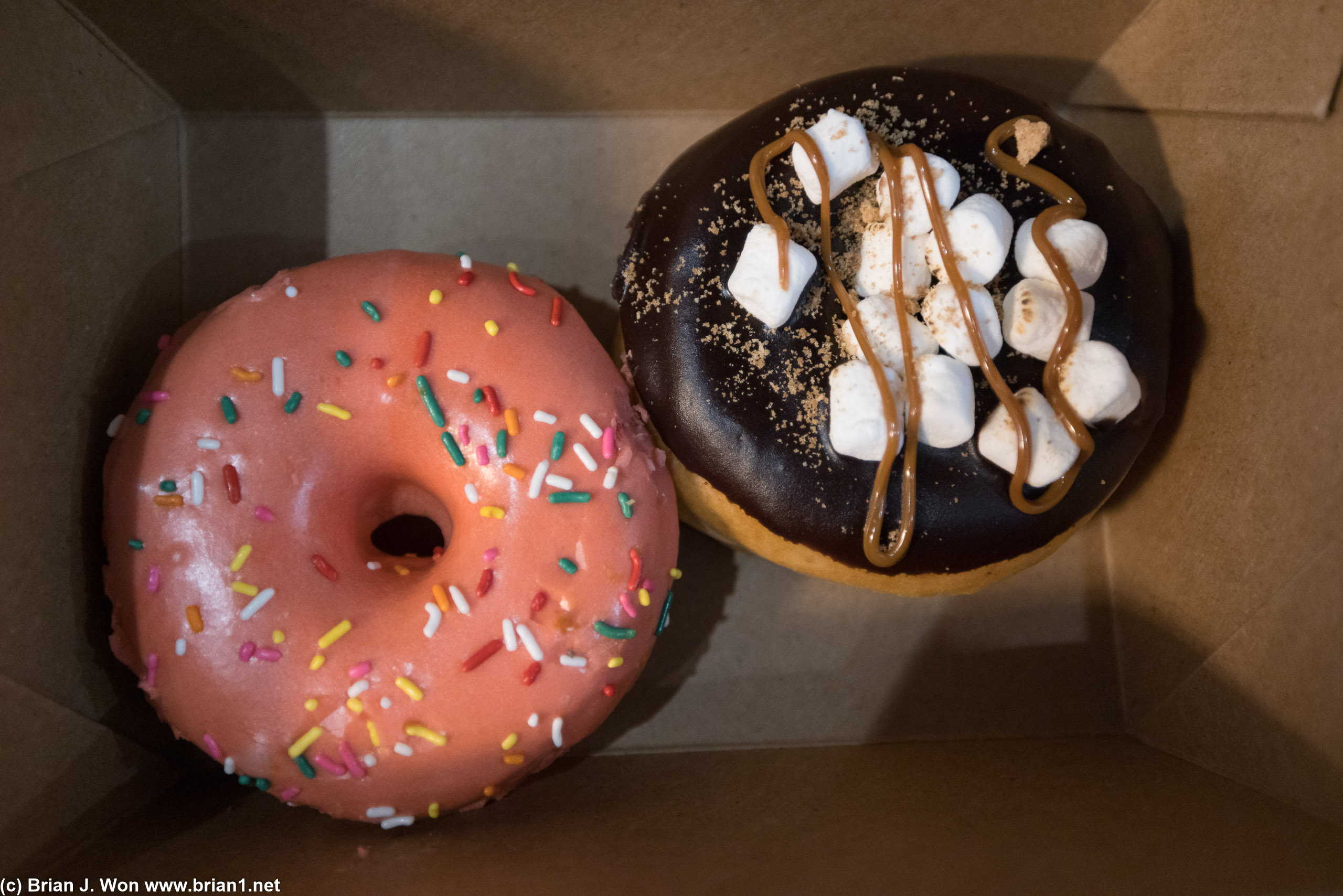Both a bit too sweet, but the original glazed was perfect today.