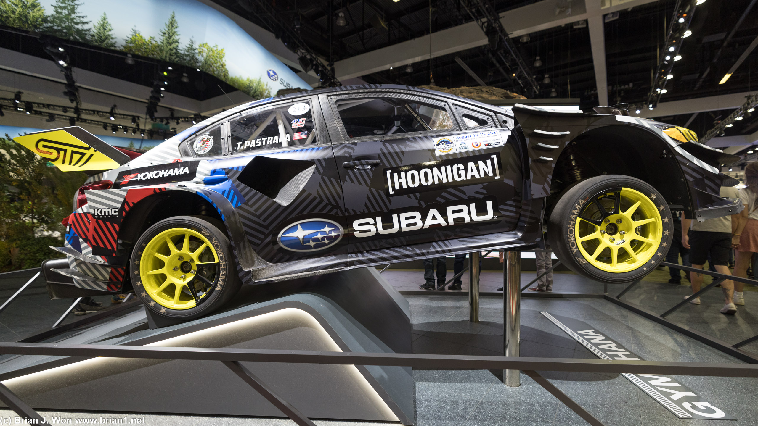 Subaru WRX Hoonigan rally car.