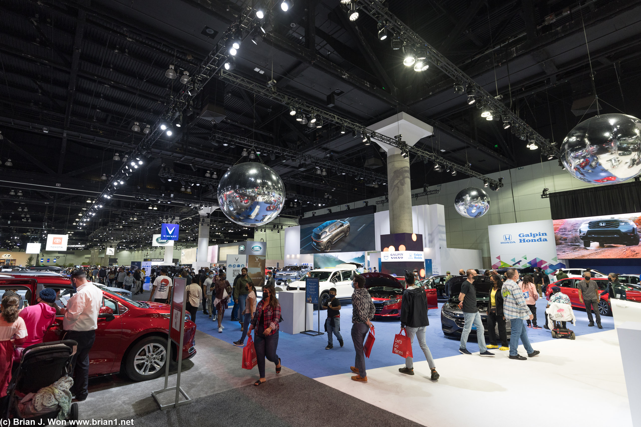 Busy at 3pm on the last day of the show.