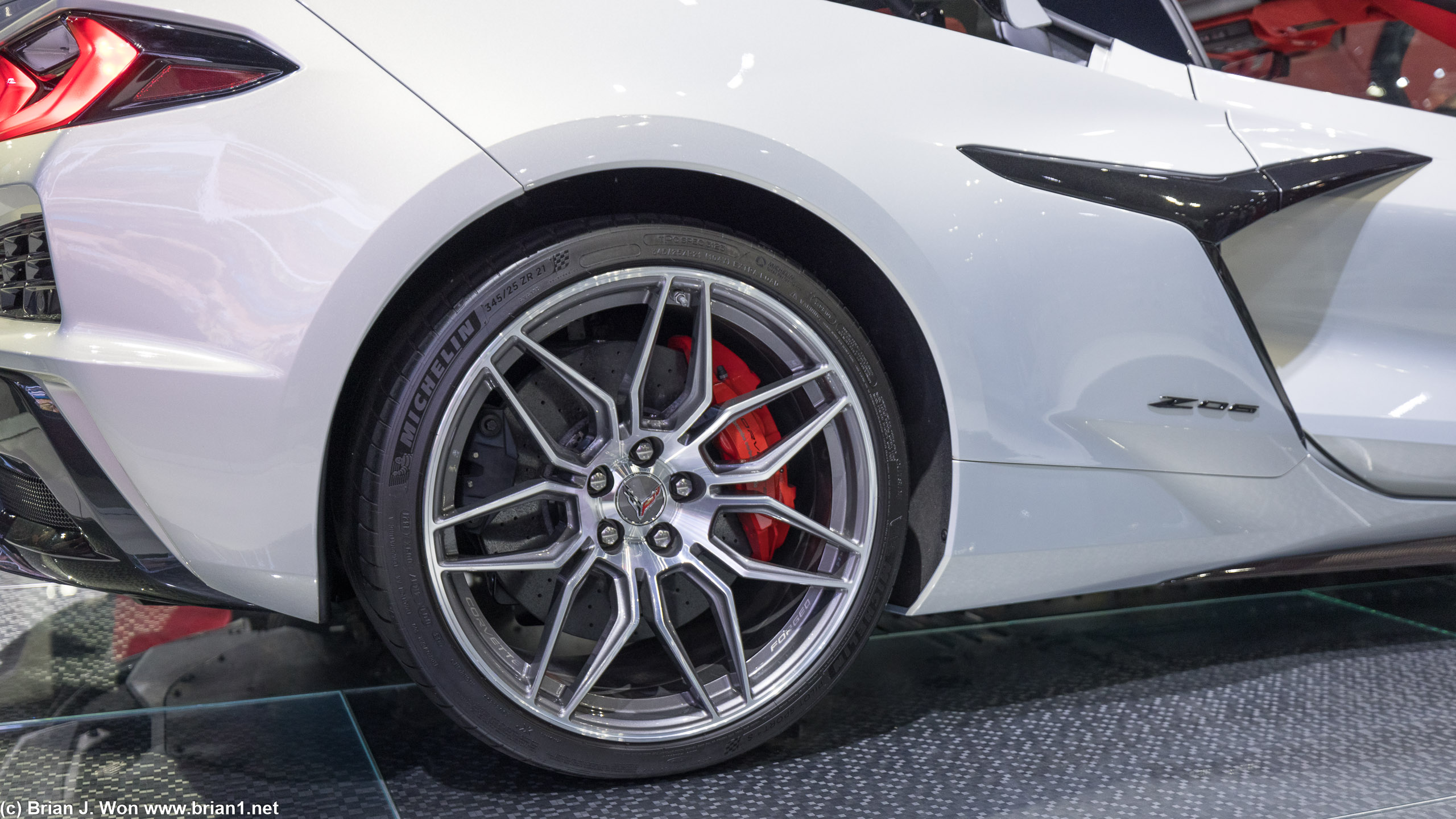 Chevrolet Corvette Z06's base wheels.