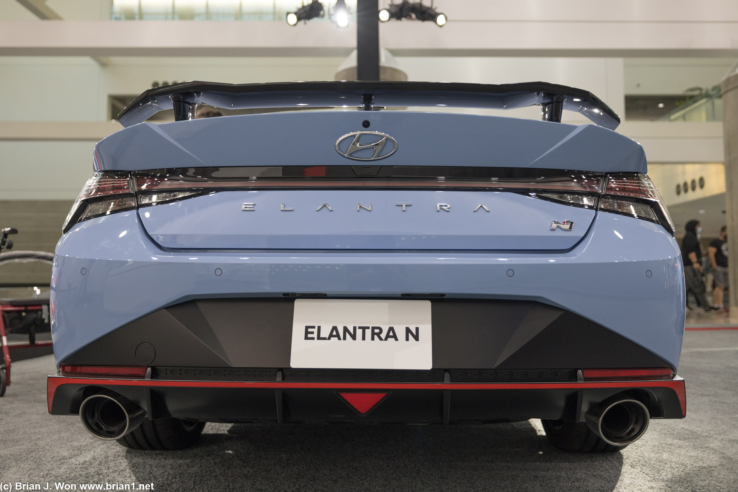 Back end looks decent. Fake diffuser, sigh.