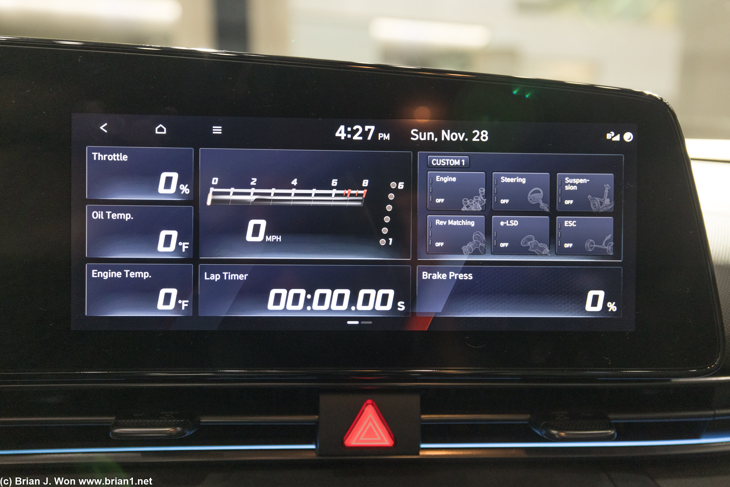 Nice gauge option on the main display.