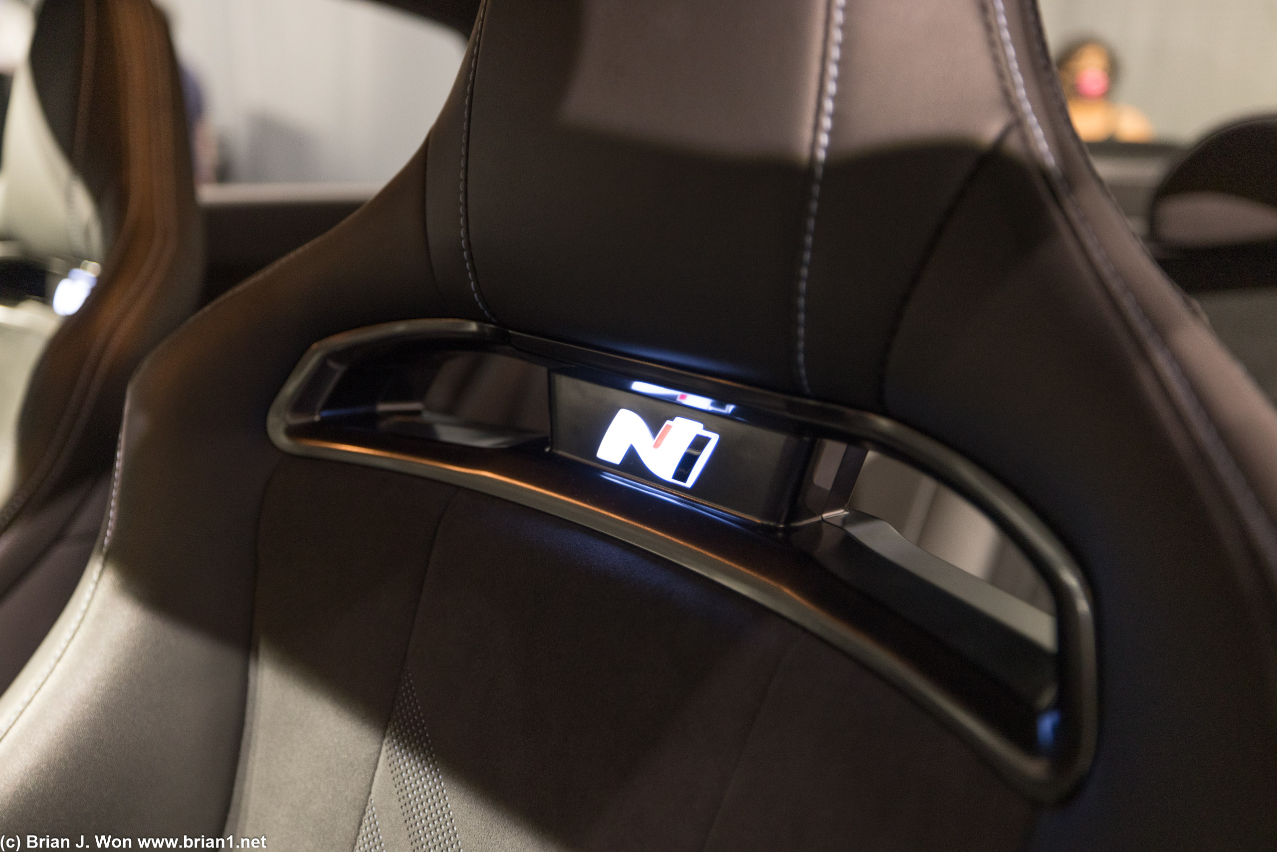 Seats are a bit more fake racing bucket than on the Kona.