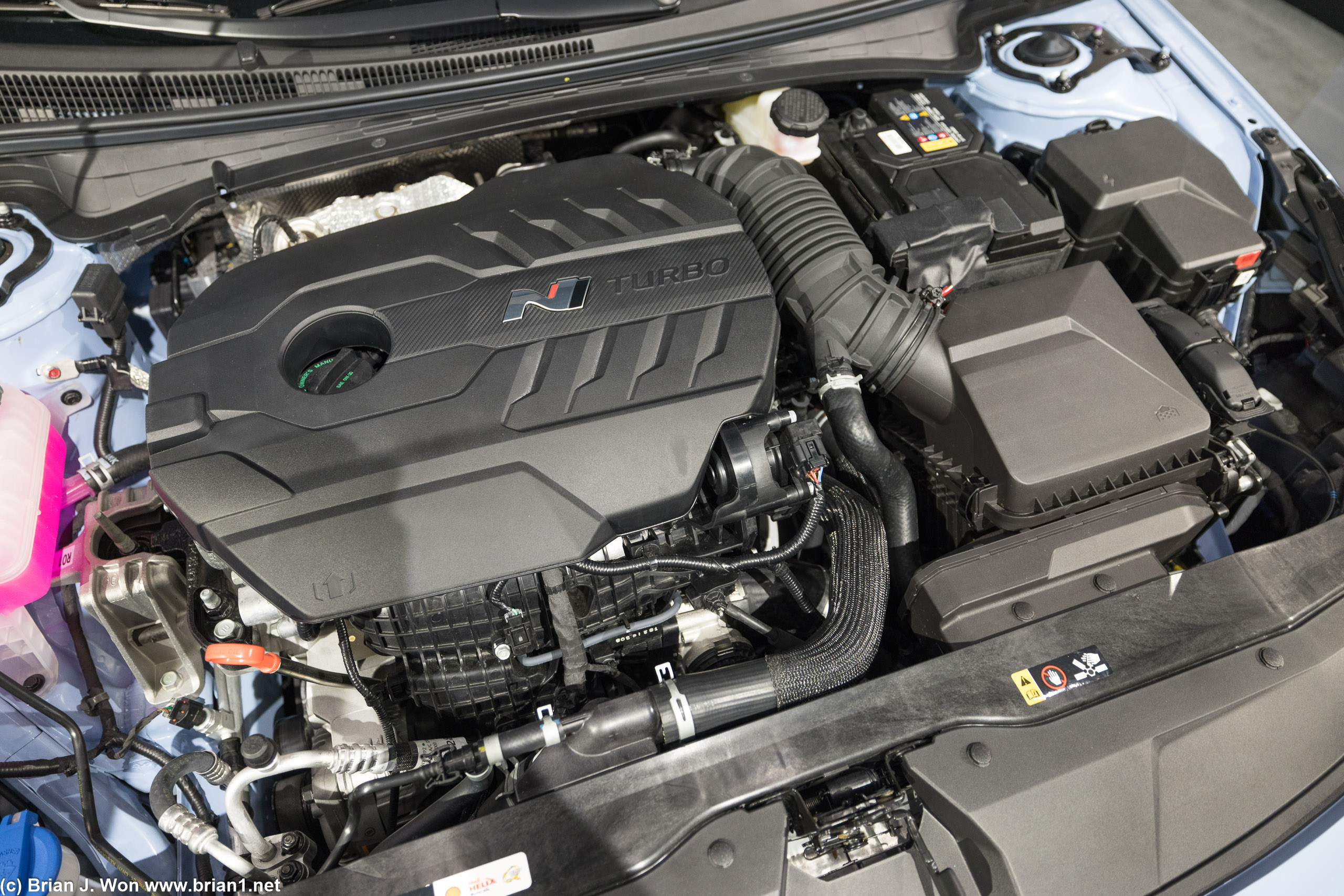 Engine bay.