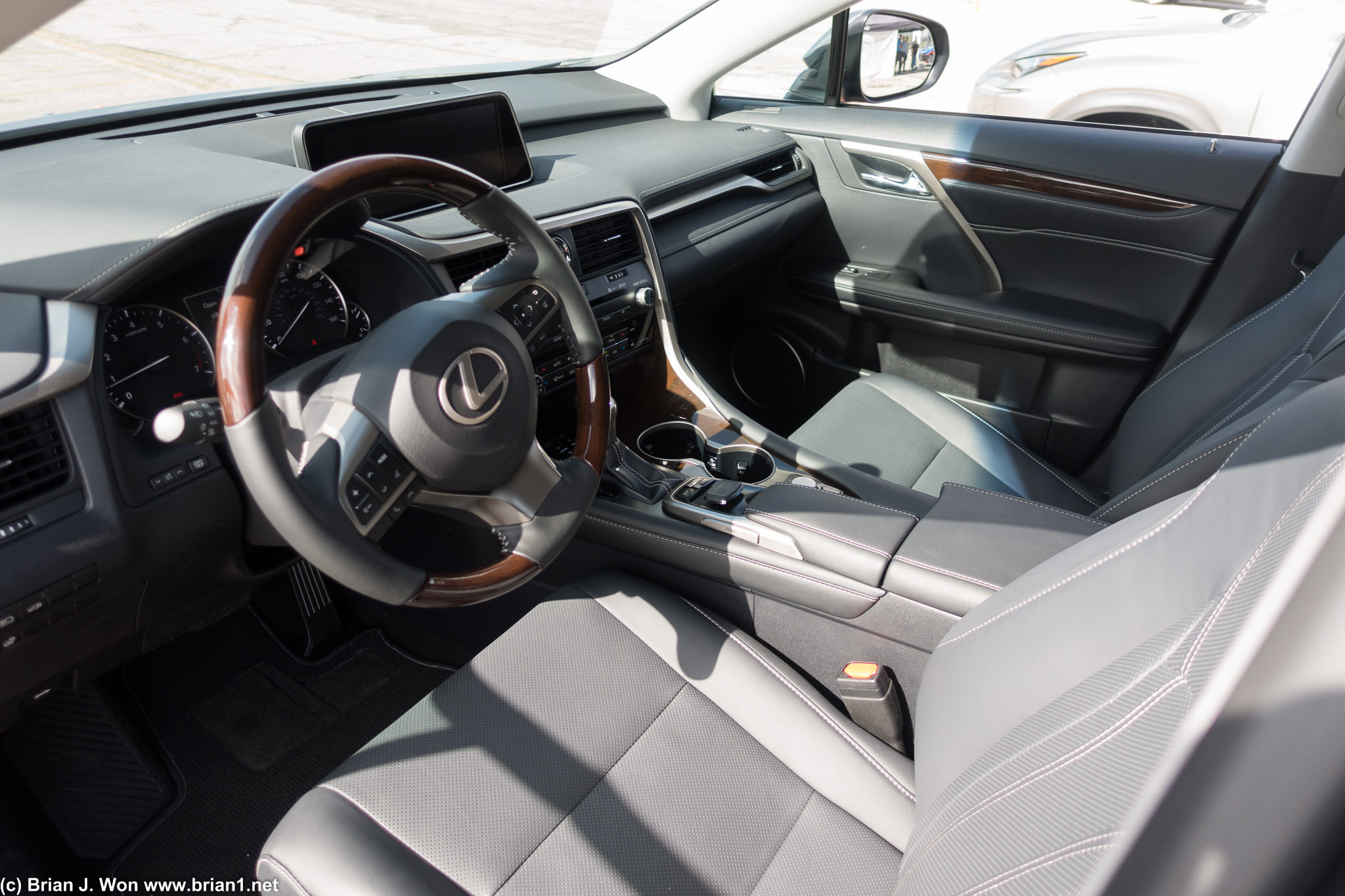Lexus RX350 interior.