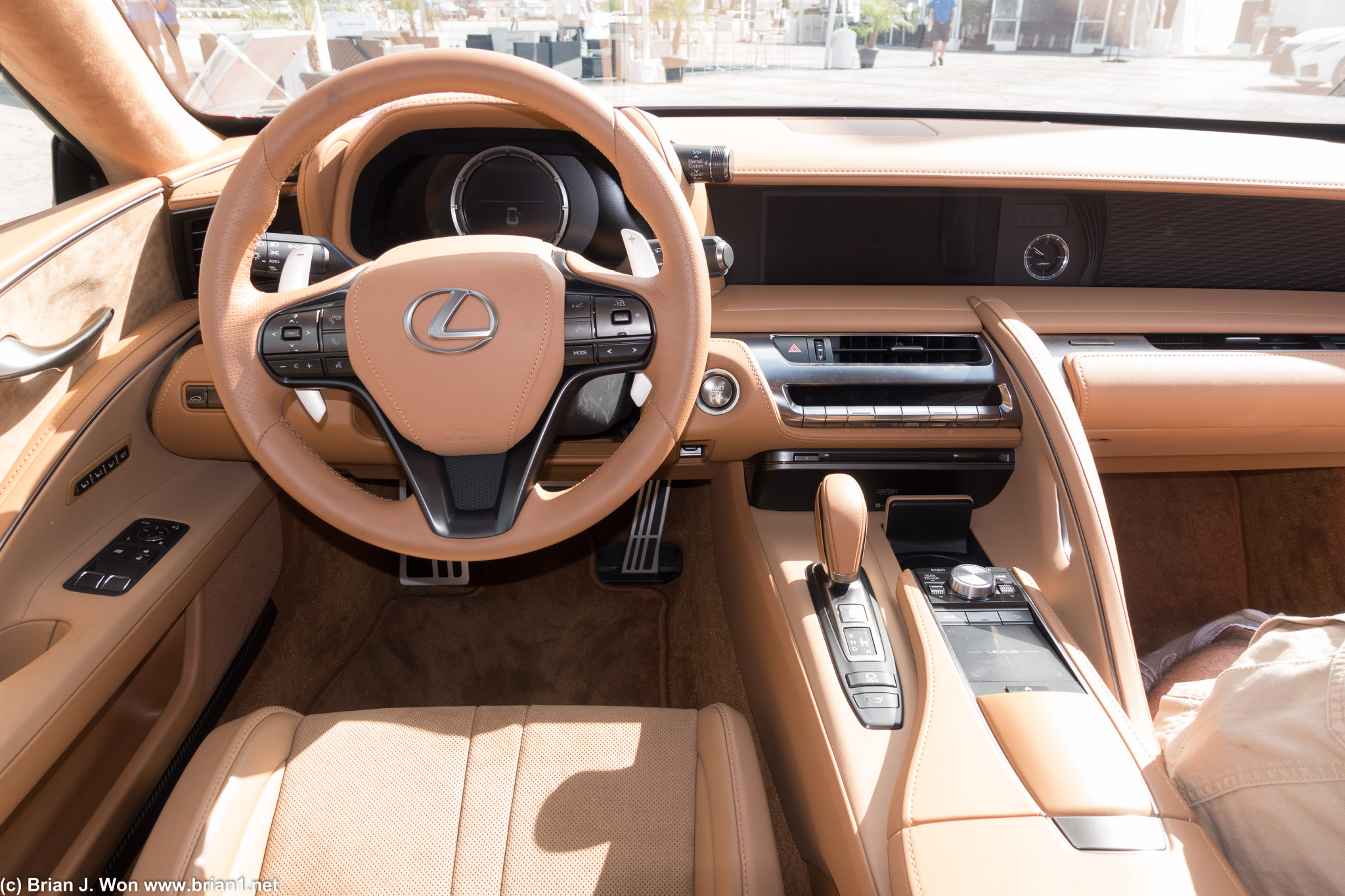 Lexus LC500 dash is clearly very driver-centric.
