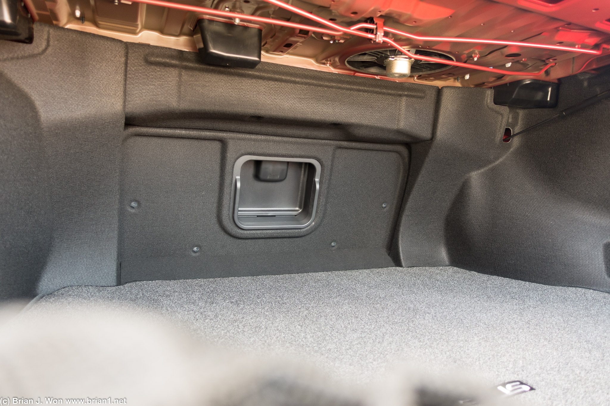 Lexus ES350 trunk is ample.