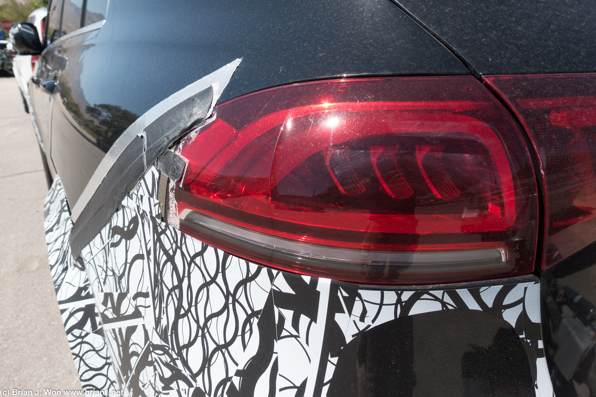 Rear brake lights/turn signals.