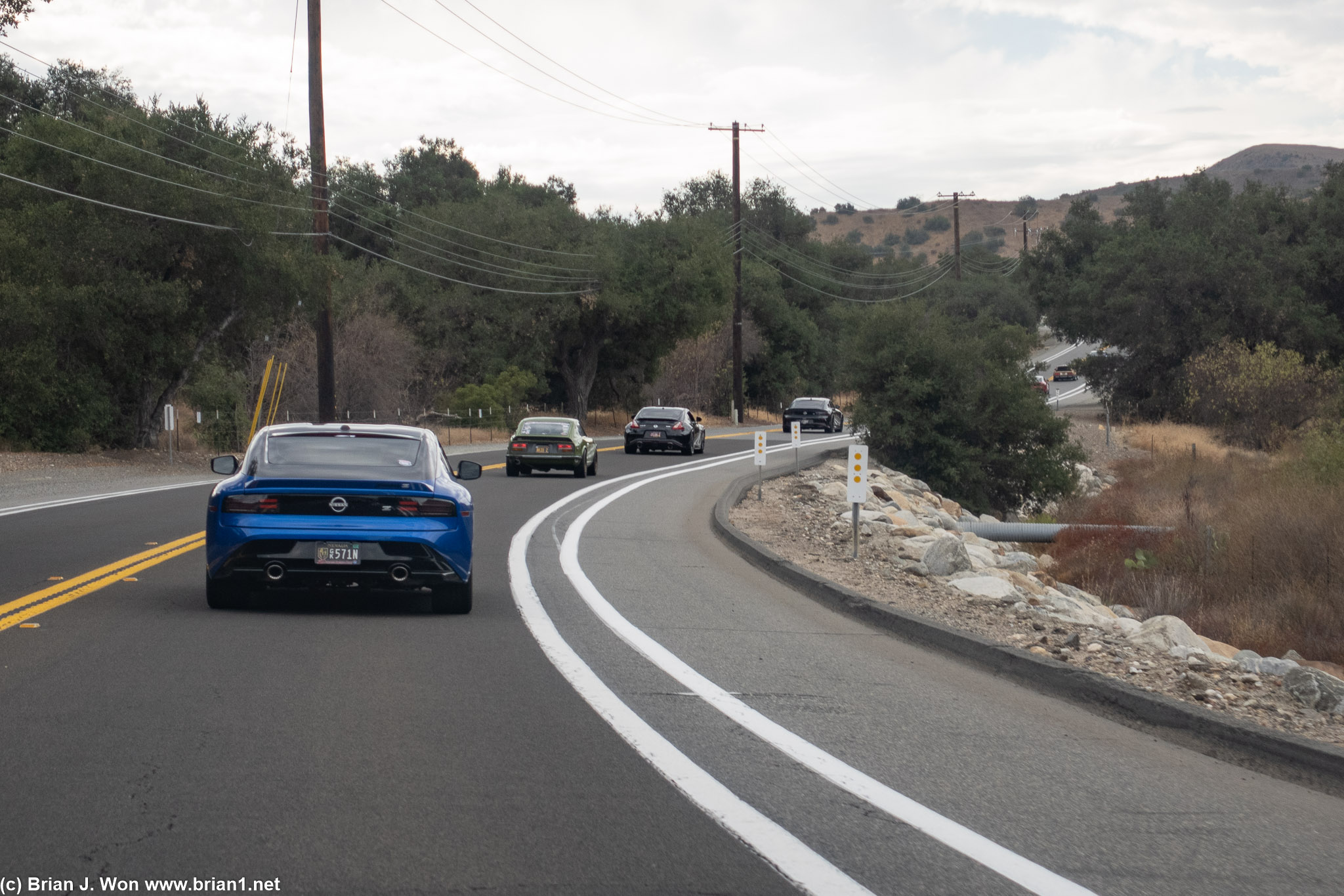 Santiago Canyon Road.